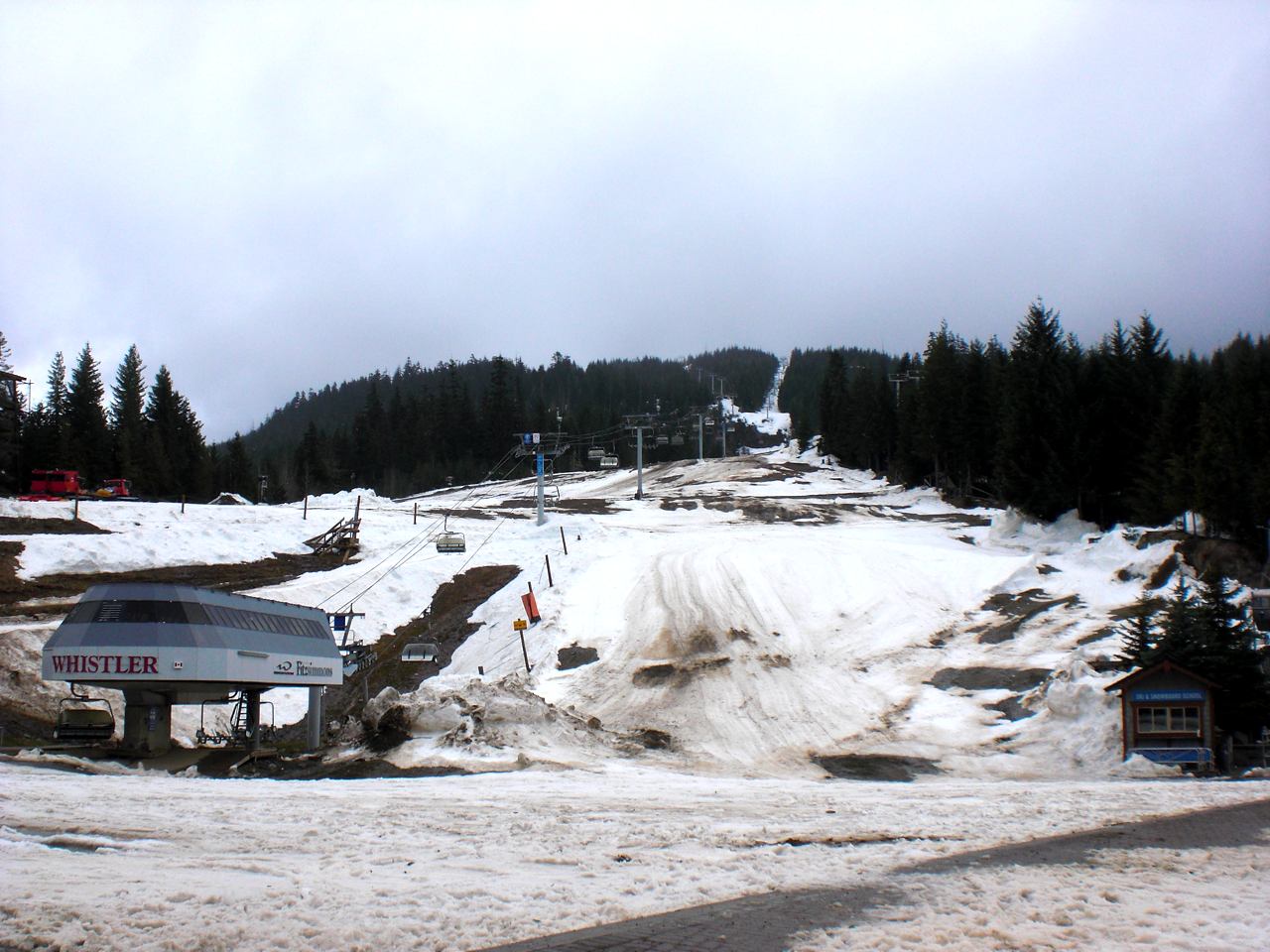 Whistler Boneyard early Spring snow