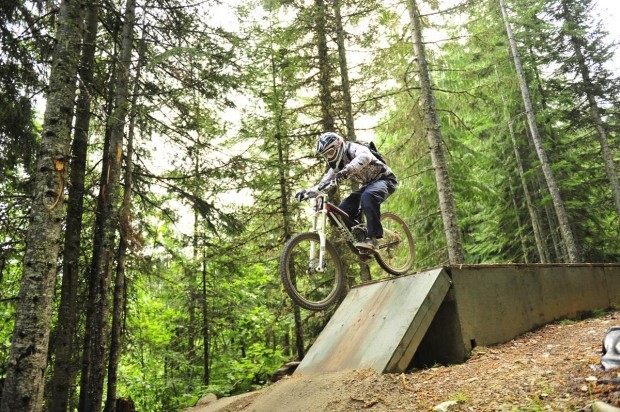 Jase from ridemorebikes.com in the Whistler MTB Park