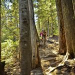 Jess riding Samurai Pizza Cat in Whistler Bike Park