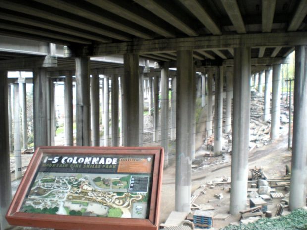 I-5 Colonnade Bike Skills Park Map