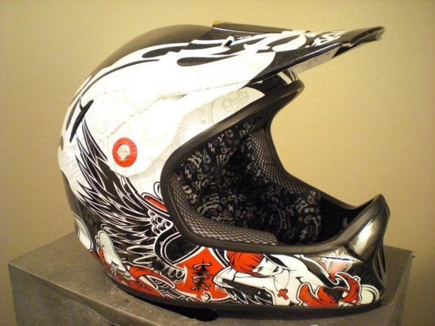 Kali Avatar Helmet in Black with "Sound" Graphics