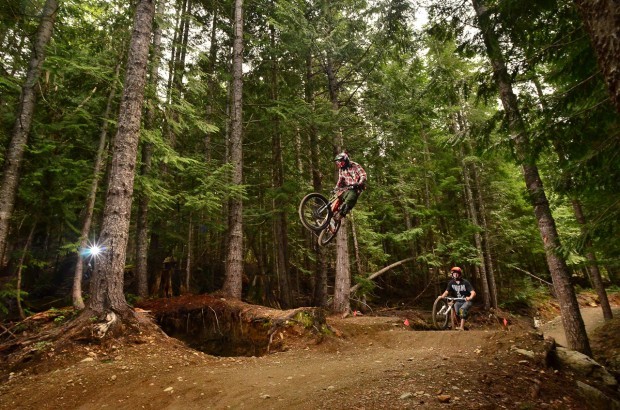 Riding A-Line during Summer in Whistler