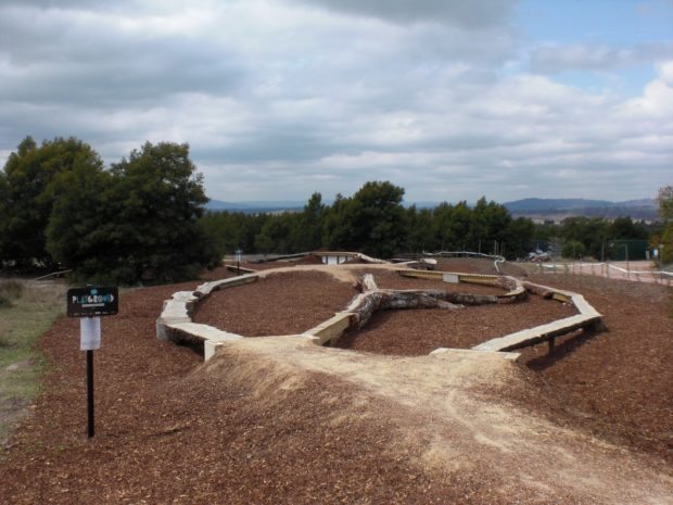 The Playground MTB skills area in Stromlo Forest Park