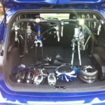 Ford Focus Hatch fits Road Bikes Inside Standing up!